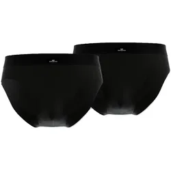 GÖTZBURG Herren Slips, 2er Pack - X-lastic, Unterwäsche, Unterhosen, Logo, einfarbig Schwarz M