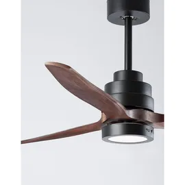 Nova Luce Sabal LED Ventilator 0 cm Schwarz/Braun