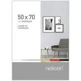 Nielsen Bilderrahmen Pixel 5352056 50 x 70 cm, Weiß Glanz, - Weiß