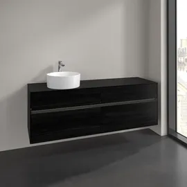 Villeroy & Boch Waschtischunterschrank 4 Auszüge 160 x 54,8 x 50 cm Schwarz