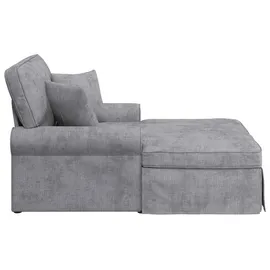vidaXL Chaise Lounge mit Rock Hellgrau 157 x 91 x 91 cm ARES