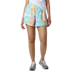 New Balance NB Essentials Endless Dayz Short Damen White Multicolor - Mehrfarbig / XS