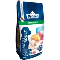 Dehner Premium Hundefutter Maxi Adult, Trockenfutter getreidefrei, für ausgewachsene Hunde großer Rassen, Fisch / Lamm / Kartoffel, 4 kg