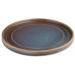 6 Olympia Cavolo flache, runde Teller | schillernd | 22cm | Porzellan
