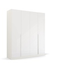 RAUCH Glamour by Quadra Spin weiß / Weiß, 4-trg., inkl. 2 Kleiderstangen, 2 Einlegeböden, BxHxT 181x210x54 cm x 210 cm x 54 cm,