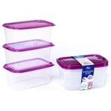 EASYLOCK Frischhaltedosen Mit Deckel Groß, 2L*6, Meal Prep Boxen Mikrowellengeeignet, Brotdose Erwachsene, Aufschnittboxen für Kühlschrank, Gefrierdosen, Tiefkühldosen, Leichtgewicht Essensbox