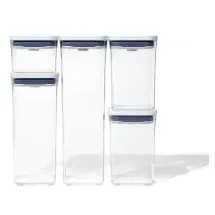 Oxo POP-Behälter weiß 0,4 l 5-teilig