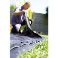 HEISSNER PVC Teichfolie 1 mm Stärke 4 m x 4 m Schwarz