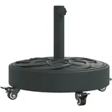 vidaXL Sonnenschirmständer mit Rollen für Ø38/48 mm Mast 27 kg Rund
