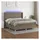 vidaXL Boxspringbett mit Matratze & LED Taupe 180x200 cm Stoff