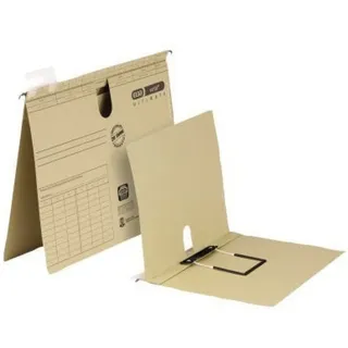 Elba Hängehefter vertic ULTIMATE Karton naturbraun DIN A4 1x kaufmännische BZ-Heftung, 25 St.