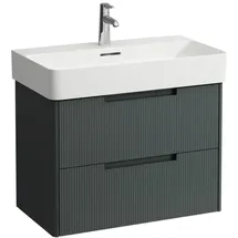 Laufen Waschtischunterbau JUNA 2 Schubladen 40 x 71,9 x 51,5 cm Verkehrsgrau