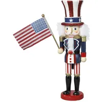 Hollywood Kurt Adler 38,10 cm großer Nussknacker aus Holz, Uncle Sam