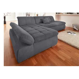 DOMO collection Ecksofa DOMO COLLECTION "NMORIC XXL, 300x172x80cm, L-Form", grau, B:300cm H:80cm T:172cm, Chenille (85% Polyester, 15% Acryl);Luxus-Microfaser (100% Polyester);Struktur ( 100% Polyester);Microfaser PRIMABELLE (100% Polyester), Sofas, Ecksofa, wahlweise