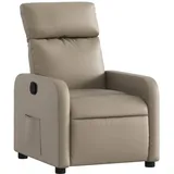 vidaXL Relaxsessel 146 x 76,5 x 0 cm Cappuccino-Braun mit verstellbarer Rückenlehne