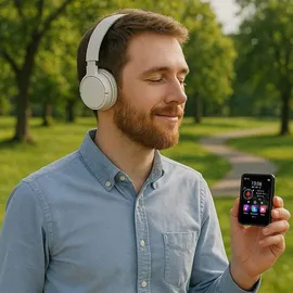 zenwire Tragbarer Player - MP3 und MP4 - Bluetooth - FM-Radio - Diktiergerät - SD - Kopfhörer - 36 GB - Schwarz