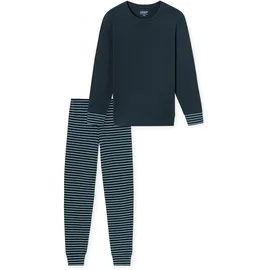 SCHIESSER Schlafanzug gestreift blau 38