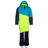 TROLLKIDS Hallingdal Snowsuit 140 cool lime / blau/gelb