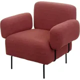 MCW Lounge-Sessel MCW-L83 Textil 88 x 78 x 76 cm Altrosa mit Fernbedienung