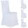 Relaxdays 12 x Stuhlhussen, universeller Stretch Stuhlbezug, waschbarer Stoff, Bankettstuhl Dekoration, Empfang und Feier, weiß