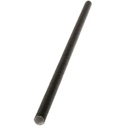 4000x Papier-Trinkhalme, schwarz, 200x8mm, 4-lagig