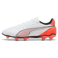 Puma King Match AG/FG Herren Puma White/Puma Silver/Glowing Red 39