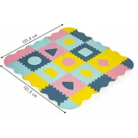 ECOTOYS Spiel Schaumstoffpuzzle Formen pastell SX mit Kanten