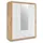Stella Trading Drehtürenschrank STONE 151 x 198 x 55 cm Weiß