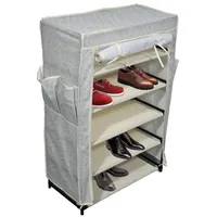 MSV Camping Reise Schuhregal Schuhschrank 60x30x72cm Faltschrank 5 Ebenen