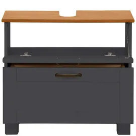Home Affaire Waschbeckenunterschrank Rodby 60 x 55 cm Grau