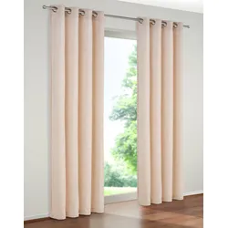 Vorhang WIRTH "Trondheim 328 g/m2" Gr. 9, beige (natur), B:172cm H:200cm, Chenille, Polyacryl, Gardinen
