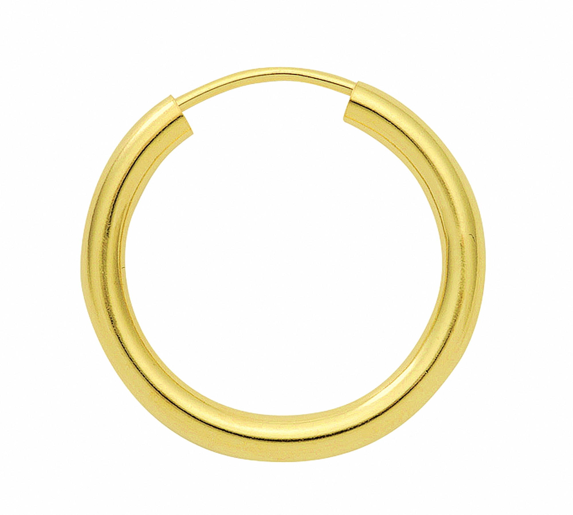 Paar Ohrhänger ADELIA ́S "Damen Goldschmuck 1 333 Gold Ohrringe / Creolen Ø 38 mm" Gr. Damen, goldfarben (gold) Damen Ohrhänger