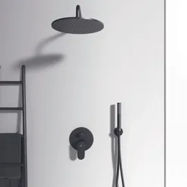 Ideal Standard Cerafine O Rosette Ø 163 mm, schwarz matt - A7350XG Silk Black, Unterputz, 2 Verbraucher