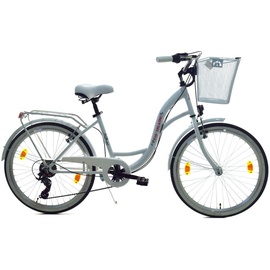 T&Y Trade 24 Zoll Kinder Mädchen City Fahrrad Bike Rad Mädchenfahrrad Licht, STVO 6 Gang