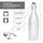 Mambocat 6er Set Vierkant-Bügelflaschen Swing 1L Frozen-Glas Essig Öl Milchglas Optik