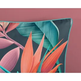 Good Morning Linea Blumen Mehrfarbig 135 x 200 cm + 2 x 80 x 80 cm