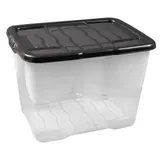 Strata Aufbewahrungsbox Curve 28 x 35 x 16 cm 10-tlg. transparent schwarz