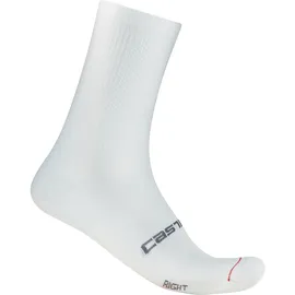 Castelli Espresso 18 Sock - XXL weiß/grau