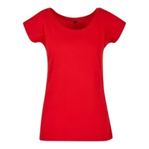 Build Your Brand Damen T-Shirt Ladies Wide Neck Tee cityred 5XL - 5XL