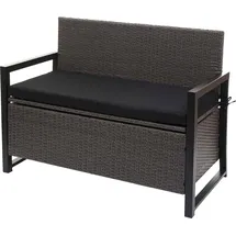 MCW MCW-F39 2er Sitzbank 120 x 60 x 85 cm Grau