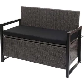 MCW MCW-F39 2er Sitzbank 120 x 60 x 85 cm Grau