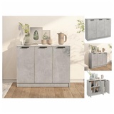 vidaXL Sideboard Betongrau 90,5x30x70 cm Holzwerkstoff