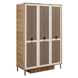 aea Kindermöbel Garnitur Kinderzimmer Bett Kinderbett Braun Holz Set 4tlg - Braun