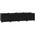 vidaXL Hochbeet 160 x 40 x 34,7 cm Schwarz