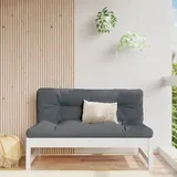 vidaXL Garten-Mittelsofa Weiß 120x80 cm Massivholz Kiefer