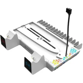 oniverse Nexus 5 PS5 LED weiss multifunktion Kuehlung
