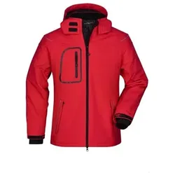 Herren Winter Softshelljacke JN1000, rot, Größe XXL - rot - XXL