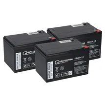 Q-Batteries Kompatibler Akku E Roller E Scooter Quad E Bike 36V 3x 12LCP-12 12V-13Ah AGM QB