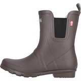 MOLS Damen Damen Gummistiefel Suburbs I Wasserdichte kurze Regenstiefel aus Naturkautschuk mit maximalem Tragekomfort 1080 Iron 39