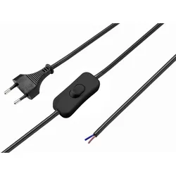 Sygonix SY-5044224 Strom Anschlusskabel Schwarz 1.50 m inkl. Ein/Aus-Schalter